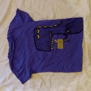 Friboo Purple Dinosaur Roar short sleeve t-shirt Kids size 9/10